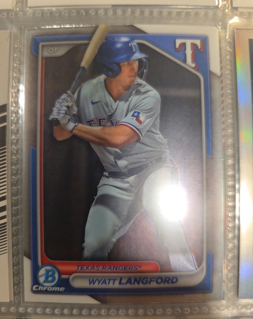 2024 Bowman Chrome Prospects #BCP-64 Wyatt Langford — front