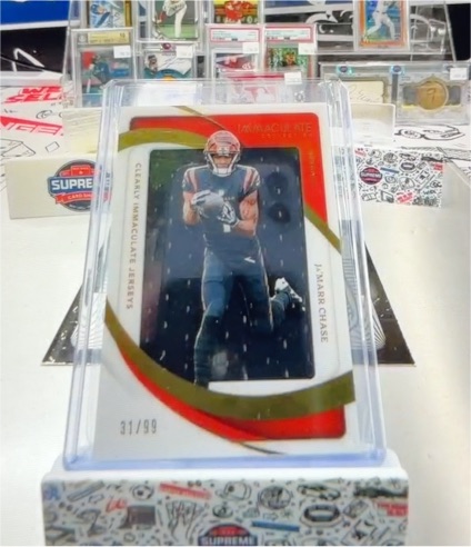 2024 Panini Immaculate Clearly Immaculate Jerseys #31 Jamar Chase — front