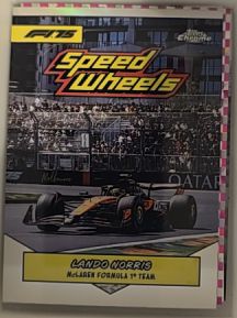 2025 Topps Chrome Formula 1 #75-MCL Lando Norris Speed Wheels — front