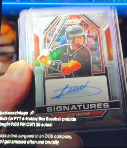 2023 Panini Prizm Baseball #SIG-LM Luis Matos — front
