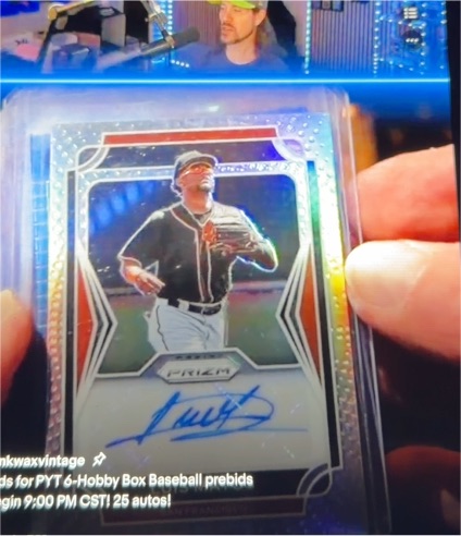 2021 Panini Prizm Baseball Erik Rivera Auto — front