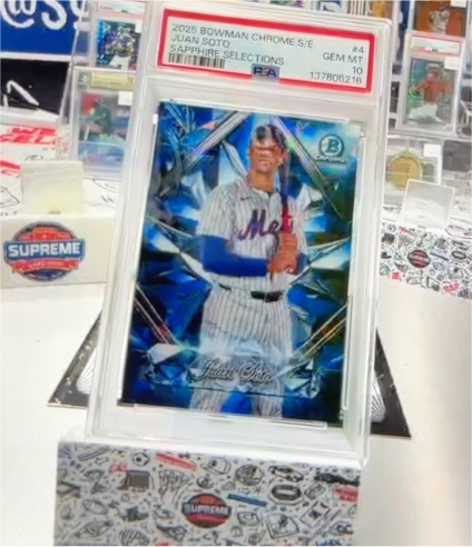 2025 Bowman Chrome Sapphire Selections #4 Juan Soto — front