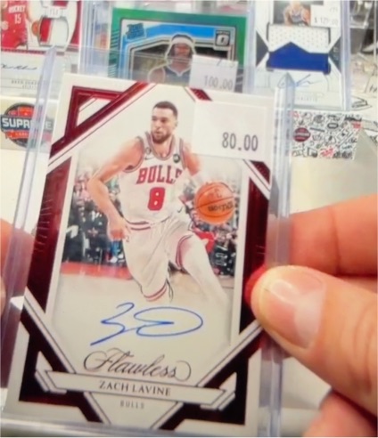2023-24 Panini Flawless #FA-ZL Zach LaVine — front
