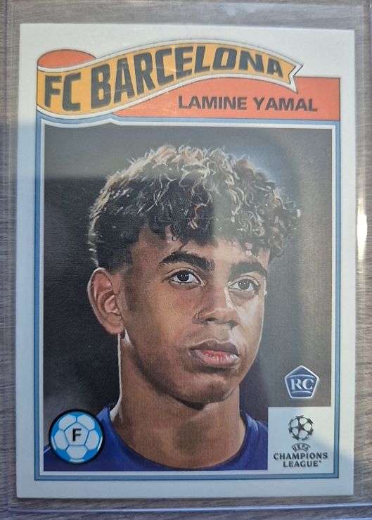 2023 Topps Living Set UEFA Champions League #596 Lamine Yamal — front