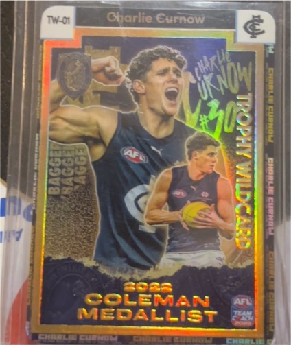 2022 Trophy Wildcard Coleman Medallist Charlie Curnow — front