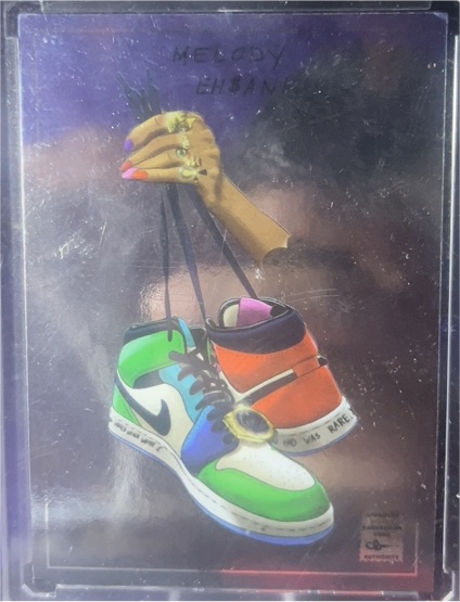 2022 Panini x Footlocker Sneaker Card Air Jordan 1 Fearless Melody Ehsani — front