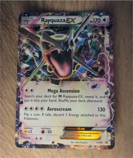 2015 Pokémon XY #XY69 Rayquaza EX — front