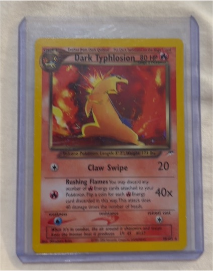 2000 Pokémon Neo Destiny #10 Dark Typhlosion — front