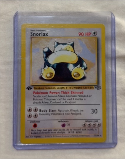 1999 Pokémon Base Set 2 #30 Snorlax — front