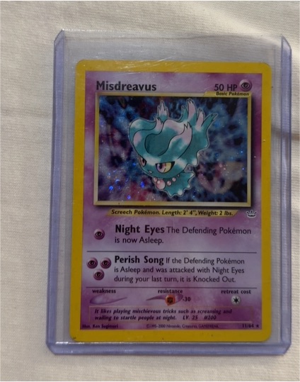 2001 Pokemon Neo Revelation #11 Misdreavus — front