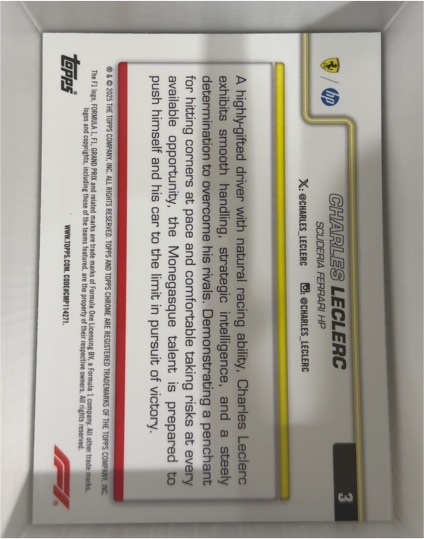 2023 Topps F1 #3 Charles Leclerc — front