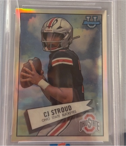 2022 Bowman University Chrome #52BF-2 CJ Stroud — front