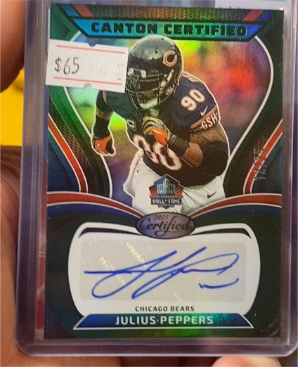 2025 Panini Certified Canton Certified #CAN-JPE Julius Peppers — front