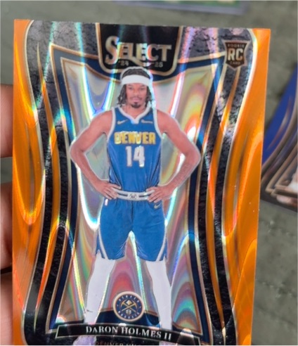 2024-25 Panini Select Concourse Orange Tectonic Prizm #14 Daron Holmes II — front