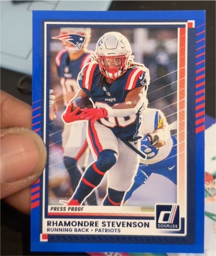 2025 Donruss #63 Rhamondre Stevenson — front