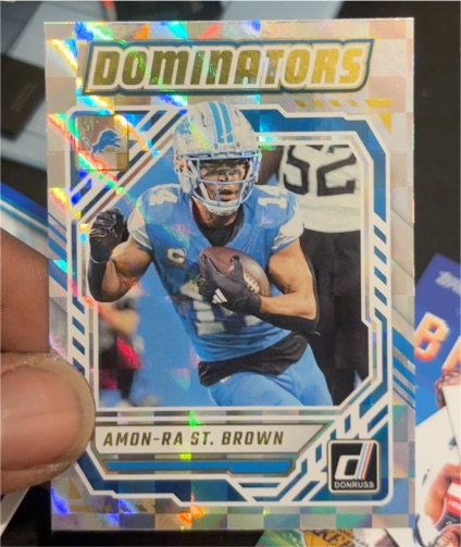2025 Panini Donruss Dominators #DOM-ASN Amon-Ra St. Brown — front