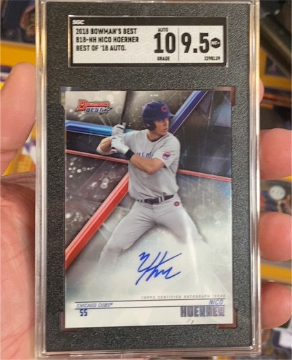 2018 Bowman's Best #B18-NH Nico Hoerner — front