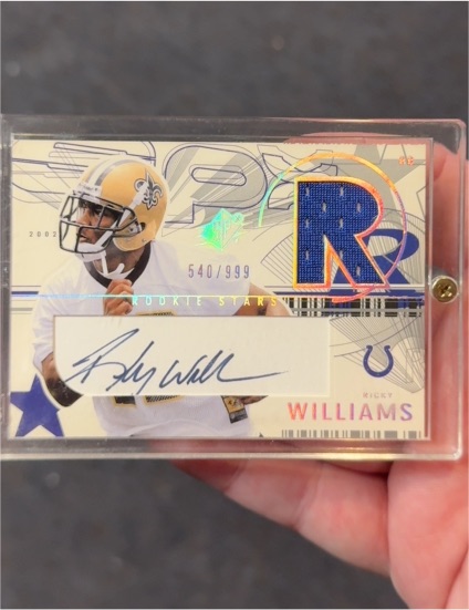 2002 Upper Deck SPx #173 Ricky Williams Rookie Stars — front