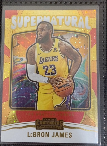 2023 Panini Contenders #17 LeBron James Supernatural — front