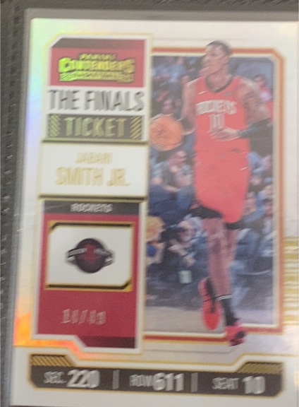 2023-24 Panini Contenders The Finals Ticket #88 Jabari Smith Jr. — front