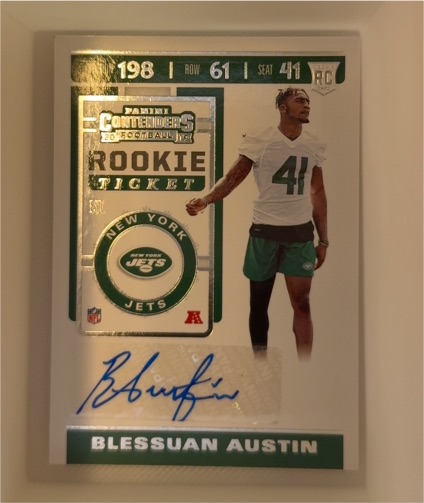 2019 Panini Contenders #217 Blessuan Austin Rookie Ticket — front