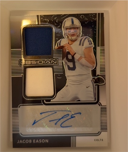2020 Panini Obsidian #RJI-36 Jacob Eason — front