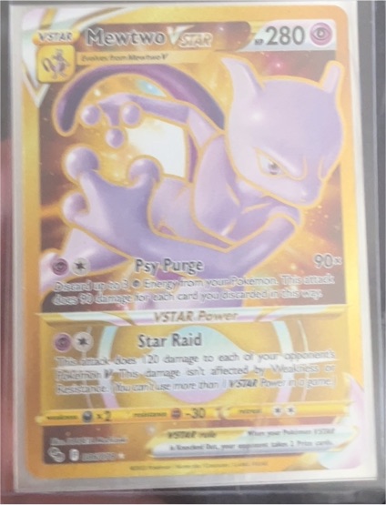 2022 Pokémon GO #086/078 Mewtwo VSTAR — front