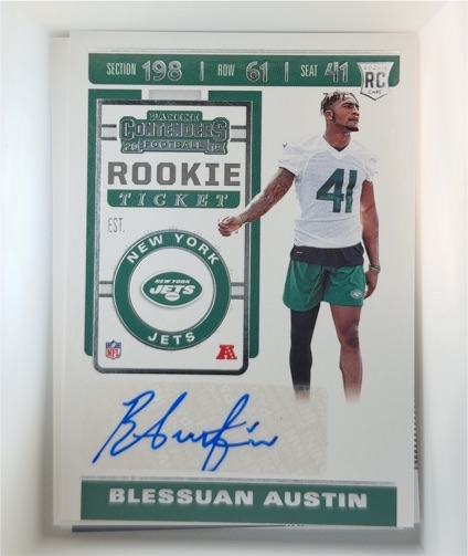 2019 Panini Contenders #217 Blessuan Austin — front