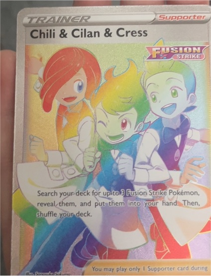 SWSH08: Fusion Strike #273 Chili & Cilan & Cress — front