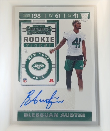 2019 Panini Contenders #217 Blessuan Austin Rookie Ticket — front
