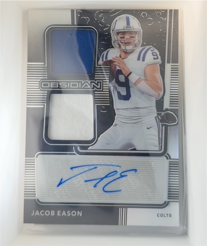 2020 Panini Obsidian #RJI-36 Jacob Eason — front