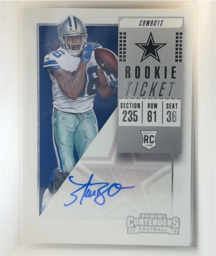2018 Panini Contenders Rookie Ticket #193 Bo Scarbrough — front