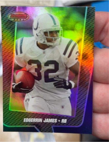 1999 Bowman Chrome Edgerrin James #ME1 — front