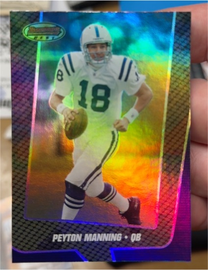2005 Bowman's Best #2 Peyton Manning — front