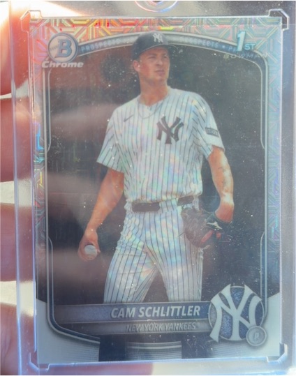 2025 Bowman Chrome #BCP-166 Cam Schlittler — front