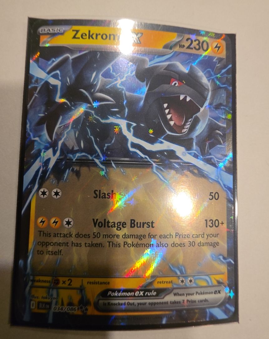 2025 Pokémon #034 Zekrom EX — front