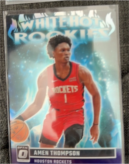 2023-24 Donruss Optic #9 Amen Thompson White Hot Rookies — front