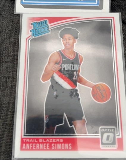 2018-19 Panini Donruss Optic #186 Anfernee Simons — front