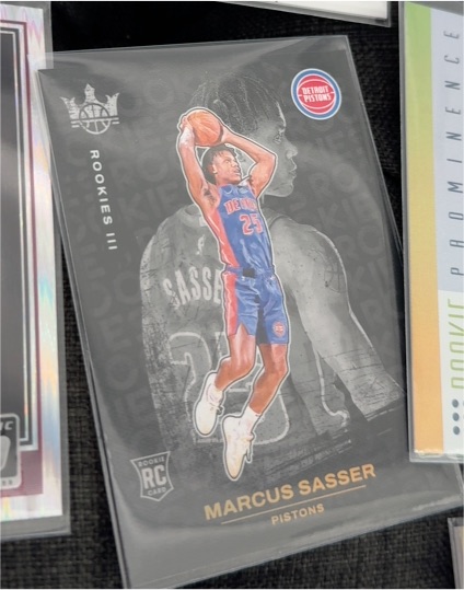 2023-24 Panini Court Kings Marcus Sasser Level III RC #153 Detroit Pistons — front