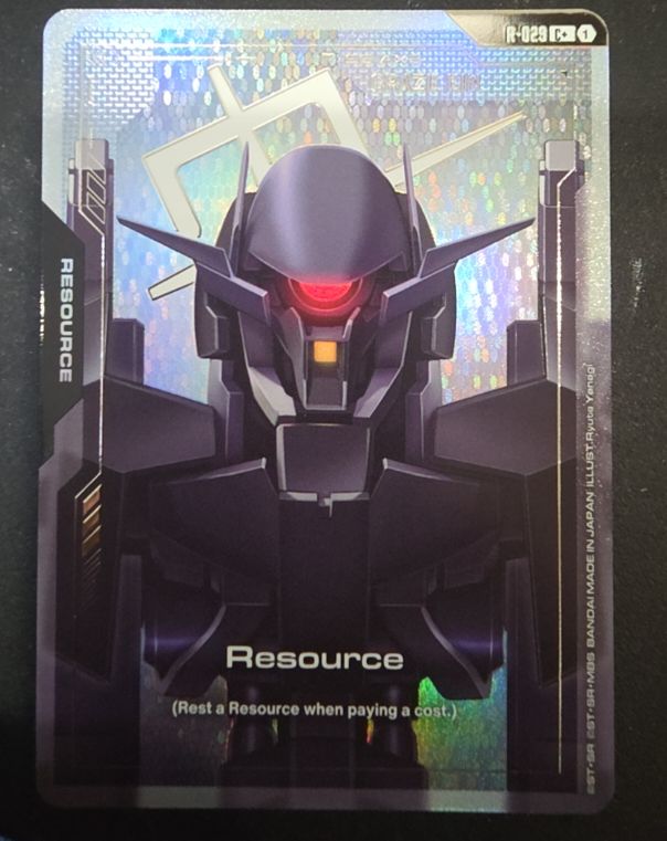 Gundam TCG Steel Requiem R-029 C+ Resource — front