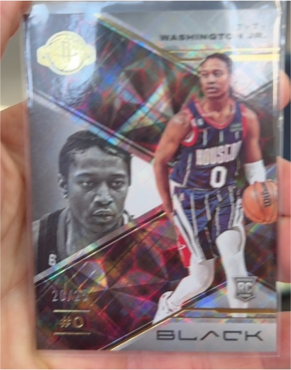 2022-23 Panini Black #0 TyTy Washington Jr. — front