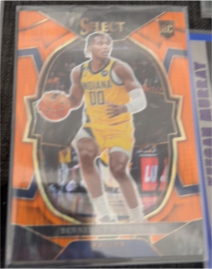 2022-23 Panini Select #79 Bennedict Mathurin Orange Flash Prizm — front