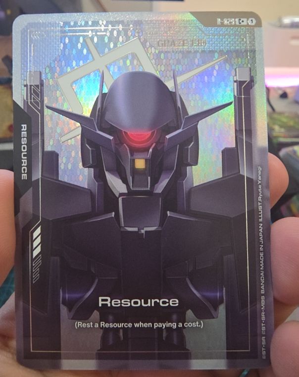 2023 Gundam TCG Steel Requiem R-029 C+ Resource Graze Ein — front