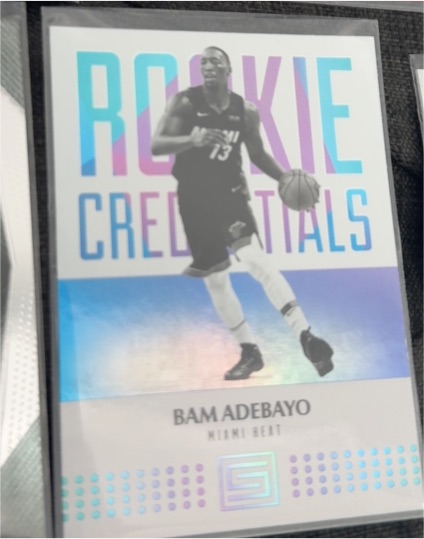 2017-18 Panini Status #20 Bam Adebayo Rookie Credentials — front