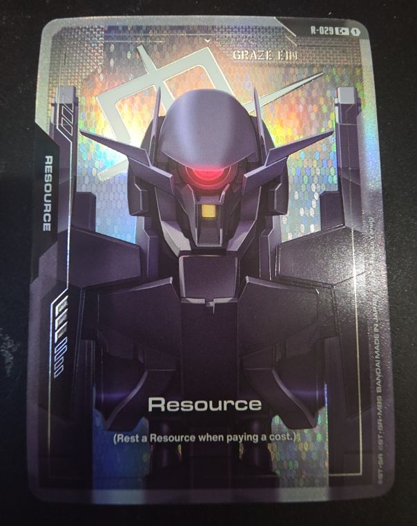 Gundam TCG Steel Requiem R-029 C+ Graze Ein Resource — front