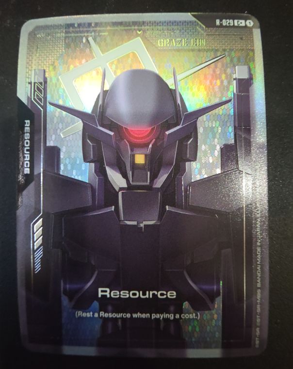 2023 Gundam TCG Steel Requiem R-029 C+ Graze Ein Resource — front