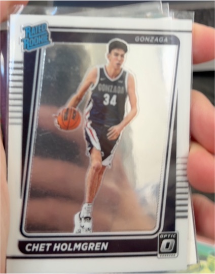 2022 Panini Chronicles Draft Picks Donruss Optic #1 Chet Holmgren — front