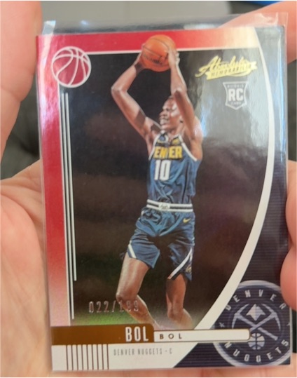 2019-20 Panini Absolute Memorabilia #2 Bol Bol Denver Nuggets Rookie Card — front