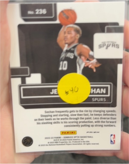 2022-23 Panini Donruss Optic #238 Jeremy Sochan — front