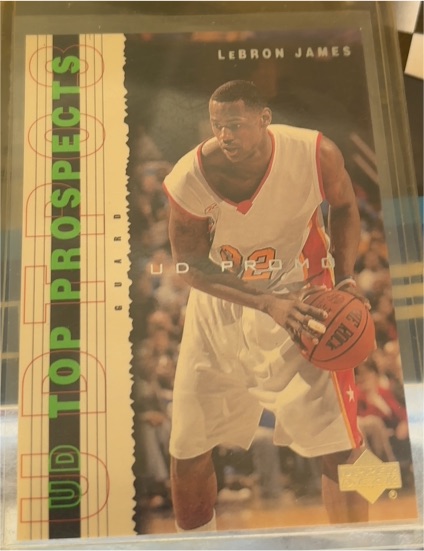 2003 Upper Deck Top Prospects #P3 LeBron James — front